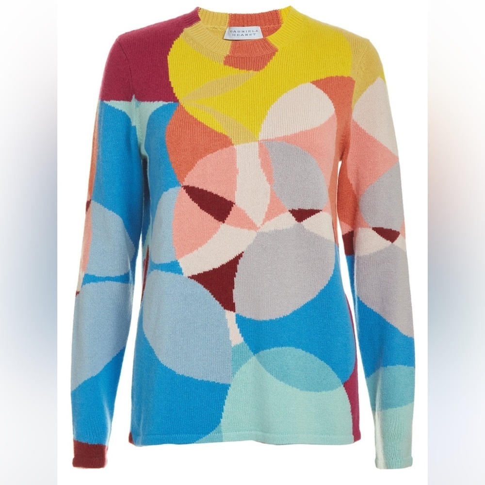 Gabriela Hearst Muscovite Knit Sweater in Multi Cashmere XS msrp 1550